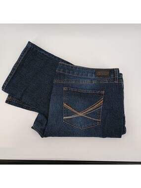 Natural Reflections Womens Jeans size 18 PETITE Classic Tapered Leg Mid‎ rise